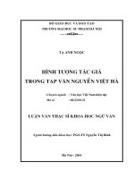 Hình tượng tác giả trong tạp văn - Nguyễn Việt Hà