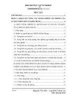 Báo cáo thực tập tốt nghiệp quản trị văn phòng tại UỶ BAN NHÂN dân xã KIM CHUNG