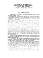 skkn THIẾT kế kế HOẠCH bài học THEO HƯỚNG dạy học TÍCH cực TRONG môn NGỮ văn ở TRƯỜNG PT dân tộc nội TRÚ  