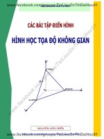 Bài tập hình không gian điển hình OXYZ