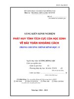 skkn PHÁT HUY TÍNH TÍCH cực của học SINH về bài TOÁN KHOẢNG CÁCH TRONG CHƯƠNG TRÌNH HÌNH học 11