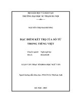 Đề tài Đặc điểm kết trị của số từ trong tiếng Việt