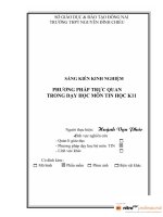 skkn PHƯƠNG PHÁP TRỰC QUAN TRONG dạy học môn TIN học 11  