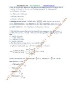 VẬT LÝ 12 :  TỔNG HỢP DAO ĐỘNG