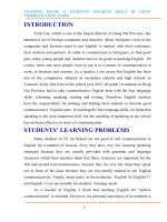 skkn tiếng an h11 TEACHING GRADE 11 STUDENTS’ SPEAKING SKILLS BY USING COMMUNICATIVE  TASKS  