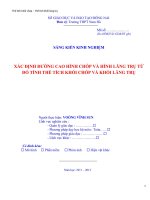 skkn xác ĐỊNH ĐƯỜNG CAO HÌNH CHÓP và HÌNH LĂNG TRỤ từ đó TÍNH THỂ TÍCH KHỐI CHÓP và KHỐI LĂNG TRỤ  