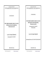 Phát triển bảo hiểm xã hội tự nguyện trên địa bàn huyện Định Hóa tỉnh Thái Nguyên