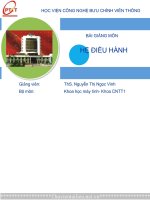 BÀI GIẢNG môn hệ điều HÀNH PTIT 