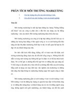 Phân tích môi trường marketing