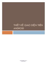THIẾT kế GIAO DIỆN TRÊN ANDROID 