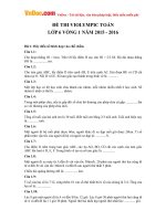 bo de thi violympic toan lop 6 nam 2015 2016