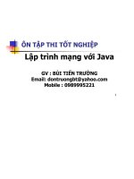 BÀI GIẢNG lập TRÌNH MẠNG với JAVA 
