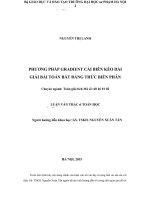 Phương pháp gradient cải biên kéo dài giải bài toán bất đẳng thức biến phân 