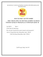 Thực trạng công tác đãi ngộ lao động tại trung tâm đào tạo quản trị mạng và an ninh mạng quốc tế