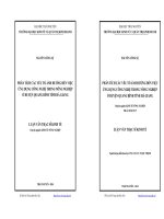 Phân tích các yếu tố ảnh hưởng đến việc ứng dụng công nghệ trong nông nghiệp ở huyện Quang Bình tỉnh Hà Giang