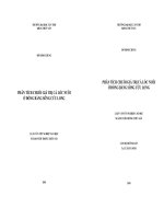 PHÂN TÍCH CHUỖI GIÁ TRỊ CÁ LÓC NUÔI Ở ĐỒNG BẰNG SÔNG CỬU LONG