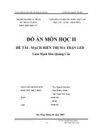 Đồ án thiết kế mạch hiển thị ma trận LED   làm mạch đèn quảng cáo