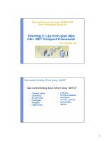 Lập trình giao diện trên  NET compact framework 