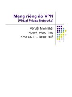 BÀI GIẢNG MẠNG RIÊNG ảo VPN (VIRTUAL PRIVATE NETWORKS) 