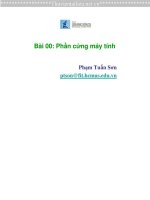 BÀI GIẢNG GIỚI THIỆU về PHẦN CỨNG máy TÍNH 