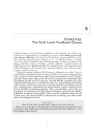 8 cpu Scheduling: The MultiLevel Feedback Queue