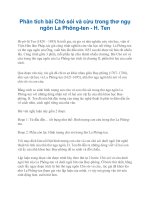 Phân tích bài Chó sói và cừu trong thơ ngụ ngôn La Phôngten  H. Ten