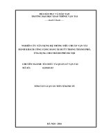 Đang tải lên nghiên cứu xây dựng hệ thống tiêu chuẩn vận tải hành khách công cộng bằng xe buýt trong thành phố   ứng dụng cho thành phố hà nội tt