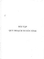 Bài tập quy hoạch tuyến tính lớp toán văn bằng hai