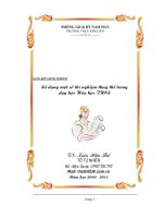 Đề tài sử dụng một số thí nghiệm thay thế trong dạy học hóa học THCS   tài liệu, ebook, giáo trình