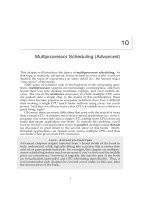 Cpu Multiprocessor Scheduling (Advanced