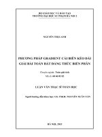 Phương pháp gradient cải biên kéo dài giải bài toán bất đẳng thức biến phân 