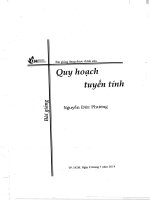 Bài giảng quy hoạch tuyến tính nguyễn đức phương