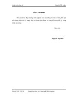 Luận văn thạc sĩ: Nghiên cứu sơ đồ công nghệ của thiết bị sản xuất dung dịch siêu ôxy hóa để khử trùng dụng cụ và môi trường trong cơ sở chế biến thực phẩm