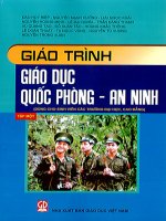 Giáo trình giáo dục quốc phòng an ninh tập một 
