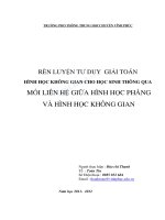 SKKN: Rèn luyện tư duy giải toán hình học không gian cho học sinh thông qua mối liên hệ giữa hình học phẳng và hình học không gian