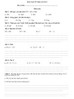 BÀI TẠP VỀ NHA TUẦN 9