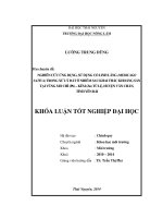 Nghiên cứu ứng dụng sử dụng cỏ linh lăng (medicago sativa) trong xử lý đất ô nhiễm sau khai thác khoáng sản tại vùng mỏ chì (pb) – kẽm (zn) tú lệ, huyện văn chấn, tỉnh yên bái 