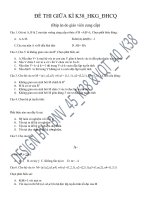 ĐỀ THI GIỮA kì k38  Toán cap cấp