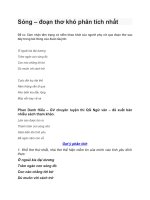 Phân tích bài Sóng  Xuân Quỳnh ( đoạn khó nhất )