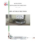 Báo cáo kỹ thuật thực phẩm đầy đủ 6 bài