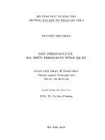 Dãy fibonacci và đa thức fibonacci tổng quát 