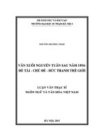 Luận văn văn xuôi nguyễn tuân sau năm 1954 đề tài   chủ đề   bức tranh thế giới 