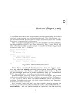 Monitors Threads (Deprecated)