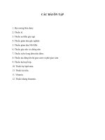 CÁC bài ôn tập DHDUOC 1