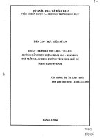 Hoàn thiện bộ học liệu tài liệu hướng dẫn thực hiện chăm sóc giáo dục trẻ mẫu giáo theo hướng tích hợp chủ đề 