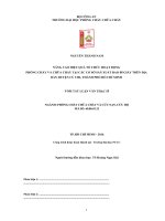 Nâng cao hiệu quả tổ chức hoạt động phòng cháy và chữa cháy tại các cơ sở sản xuất bao bì giấy trên địa bàn huyện củ chi, thành phố hồ chí minh