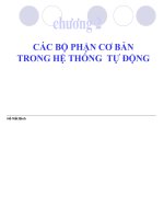 CÁC bộ PHẬN cơ bản TRONG hệ THỐNG tự ĐỘNG 