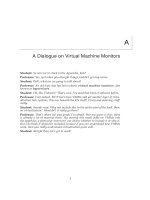 A Dialogue on Virtual Machine Monitors