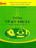 BÀI tập vẽ kỷ THUẬT   đh CÔNG NGHIỆP HCM 