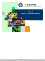 BÀI GIẢNG QUẢN TRỊ xúc TIẾN THƯƠNG mại điện tử 